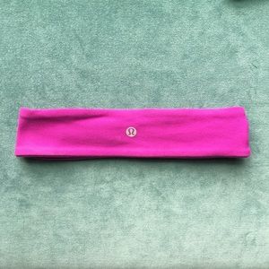 lululemon headband - hot pink